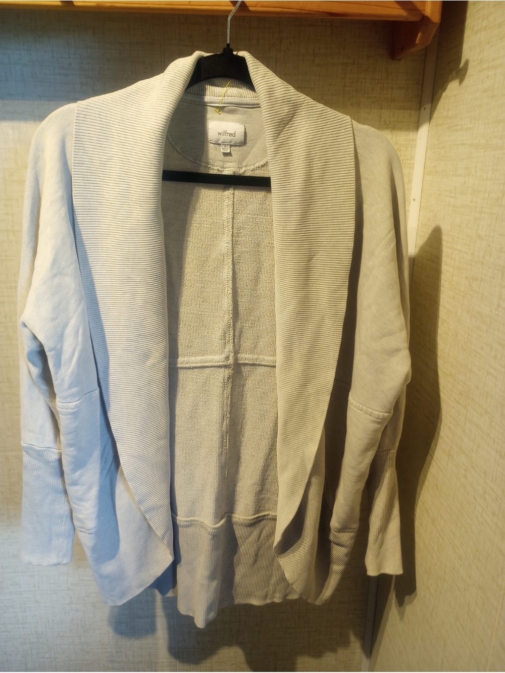 Wilfred Cream Open-Front Shawl Collar Cardigan - Picture 2 of 8